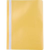 Pergamy snelhechtmap, ft A4, PP, pak van 5 stuks, geel - thumbnail