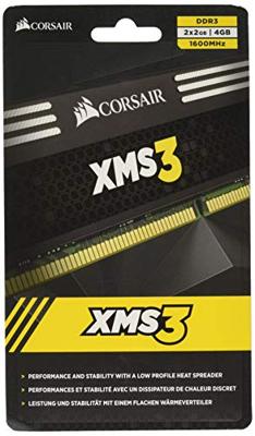 XMS3 - Geheugen - DDR3 - 4 GB: 2 x 2 GB - 240-pins - 1600 MHz - CL9 XMS3 - Geheugen - DDR3 - 4 GB: 2 x 2 GB - 240-pins - 1600 MHz - CL9