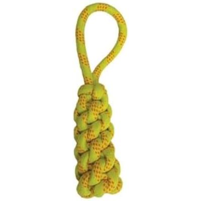 Happy Pet twisted tugger flostouw geel / oranje