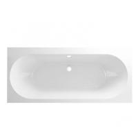 Wiesbaden Portus RD inbouw duo ligbad 180x80x49 cm mat wit - thumbnail