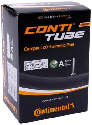 Continental binnenband "compact 20 hermetic plus", versterkt tube conti compact 20 herm.plus av 40mm