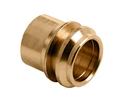 Bonfix knelkoppeling - Verloopset 1-delig / 3-delig - 35mm x 22mm - Messing