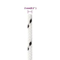 Boottouw gevlochten 2 mmx50 m polyester wit - thumbnail