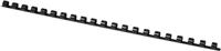 Q-CONNECT bindrug 8mm 21 rings 100 stuks zwart - thumbnail