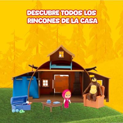 Michka's Huis - GPTOYS - MASHA & MICHKA - MHA22 - 2 beeldjes inbegrepen + 15 accessoires - Vanaf 3 jaar