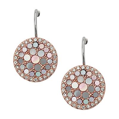 Fossil JF01737791 Oorbellen Vintage Glitz staal rosekleurig
