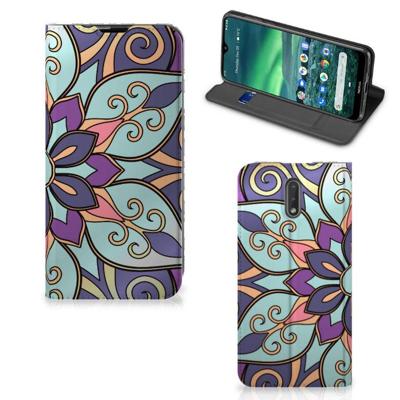 Nokia 2.3 Smart Cover Purple Flower Nokia 2.3 Smart Cover Purple Flower