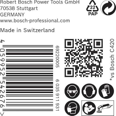 Bosch Accessoires Expert C470 schuurpapier voor deltaschuurmachines 93 mm, K100 50-delig - 1 stuk(s) - 2608900929 Bosch Accessoires Expert C470 schuurpapier voor deltaschuurmachines 93 mm, K100 50-delig - 1 stuk(s) - 2608900929