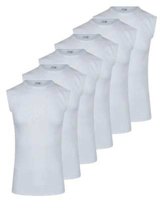 6 stuks heren mouwloze shirts - 100% katoenen shirt zonder mouwen - Naadloos - ondergoed