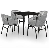 5-delige Tuinset grijs - thumbnail