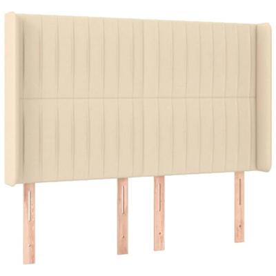 Boxspring met matras en LED stof crèmekleurig 140x190 cm - thumbnail