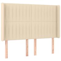 Boxspring met matras en LED stof crèmekleurig 140x190 cm - thumbnail