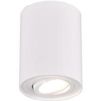 Ronde LED Plafondlamp - GU10 Fitting - Mat Wit Aluminium - 1-lichts - thumbnail