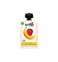 Be Plus Knijpfruit Strawberry & Banana - thumbnail