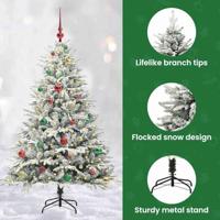 VidaXL Artificial pre-lit kerstboom met ballenset groen 150 cm - thumbnail