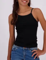 Vingino meisjes spaghetti hemd 72203 - 164 - Zwart - Top - Singlet - 164 - 164 - thumbnail