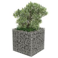 Gabion plantenbak verhoogd 50x50x50 cm gegalvaniseerd staal - thumbnail