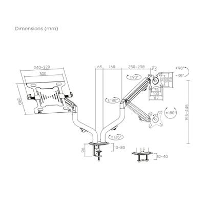 TV houder Aisens DTL32TSR-195 17-32"