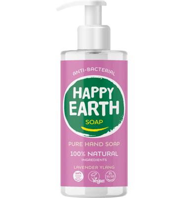 Happy Earth Pure hand soap lavender ylang 300 Milliliter