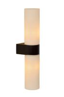 Lucide JESSE - Wandlamp Badkamer - 2xG9 - IP44 - Zwart - thumbnail