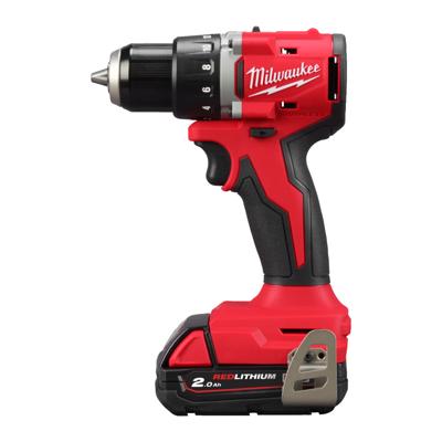 Milwaukee M18 BLDDRC-202C Compacte Accu Schroefboormachine 18V 2.0Ah in koffer - 4933492833