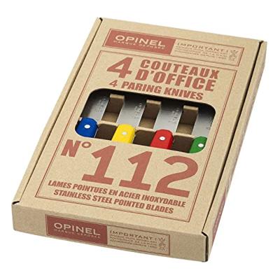 Opinel Keukenmessen - set van 4 kleuren - nr.112