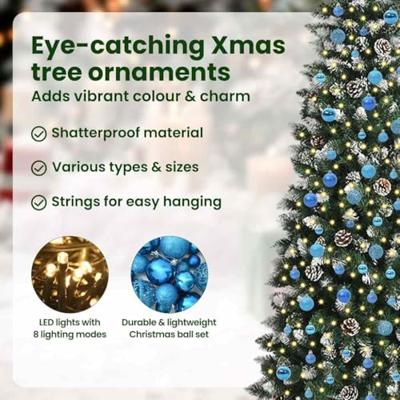 VidaXL Kunstkerstboom met 300 led groen 240 cm pvc en plastic en staal