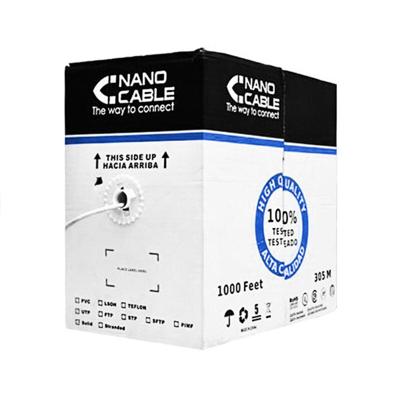 Nanocable 10.20.0702-FLEX - Flexibele Ethernet netwerkkabel spoel RJ45 Cat.5E FTP AWG24, grijs, 100 mts