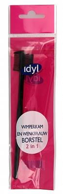 Wimperkam & wenkbrauwborstel 2-in-1