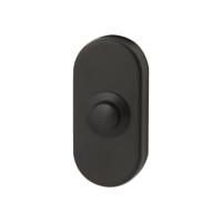 Hardbrass Beldrukker ovaal - puurzwart - thumbnail