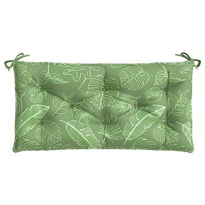 Bankkussen bladpatroon 100x50x7 cm stof