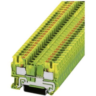 Phoenix Contact 3211766 Aardklem 3-etages 6.2 mm Snelaansluiting Groen, Geel 1 stuk(s) Piece