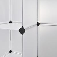 VidaXL Modulaire kast met 18 compartimenten wit 37 x 146 x 180,5 cm - thumbnail
