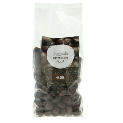 MijnNatuurwinkel Chocolade rozijnen puur 400 Gram