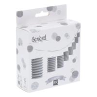 Zilveren Lampion Slinger, 3.5 meter - thumbnail