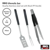 Toebehoren voor de barbecue Zwart 3 Onderdelen - thumbnail