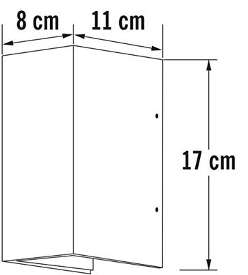 KonstSmide LedspotCremona Up - Down 2x3w - 3000K 17cm antraciet - 7940-370 - thumbnail