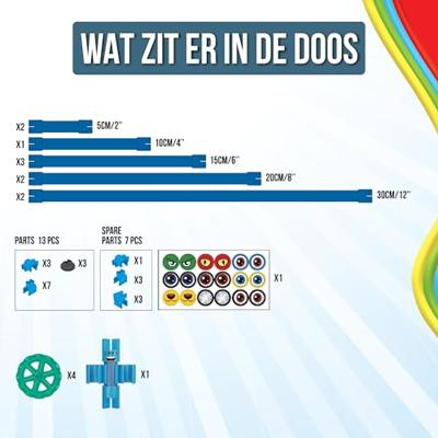 Clics Spaghetteez noodle the pup flexibele bouwstaafjes, 34dlg.