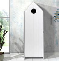 Vipack kledingkast Casimi 1 deurs - wit - 171,5x57,6x37 cm - thumbnail