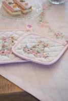 Clayre & Eef Kind Ovenwant 12x21 cm Roze Katoen Konijn - thumbnail