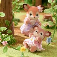 Sylvanian Families familie Hert baby's bloemenschommel - thumbnail