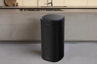 Afvalbak desq sensor 40 liter rvs zwart - thumbnail