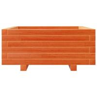VidaXL Plantenbak 60x60x26,5 cm massief grenenhout wasbruin - thumbnail