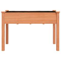 Plantenbak met voering 118x59x76 cm massief vurenhout bruin - thumbnail