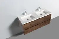 Onderkast badkamermeubel mat donker eiken 120x50x48cm - thumbnail