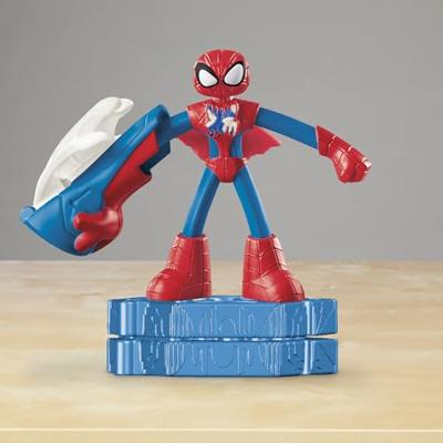 Play-Doh Spider-Man, My Web Creator doos met flexibel figuur en boetseerklei, vanaf 4 jaar, Marvel