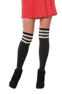 Cheerleader sokken zwart/wit