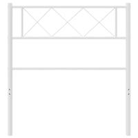 Hoofdbord 75 cm metaal wit - thumbnail