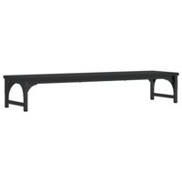 VidaXL Monitorstandaard 85x23x15,5 cm bewerkt hout zwart - thumbnail