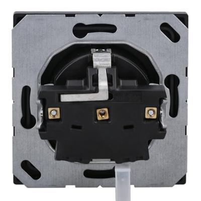 Jung LS1520SW Wandcontactdoos met randaarde Inzetstuk 1-voudig Zwart 1 stuk(s)